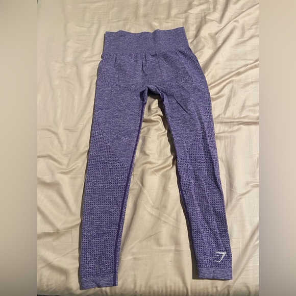 Gymshark High Waisted Leggings - Purple - Size Medium - Picture 1 of 2